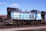 USSX, US Steel, 961, MP15DC, ex-MinnTac, now CP 1440, at DM&IR yard at Keenan, Minnesota. April 6, 2000. 